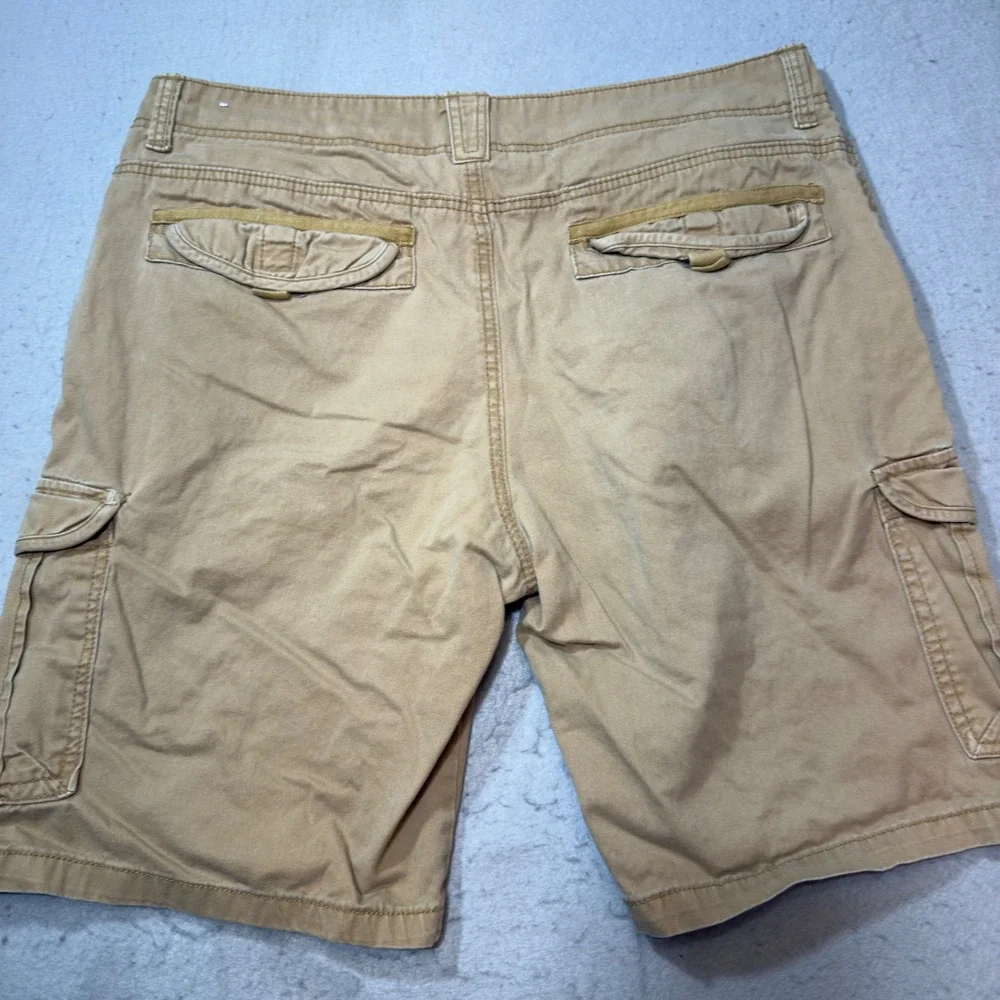 Unionbay Cargo‎ Shorts Mens 38 Tan Khaki Good Cotton Utility Pockets Relaxed